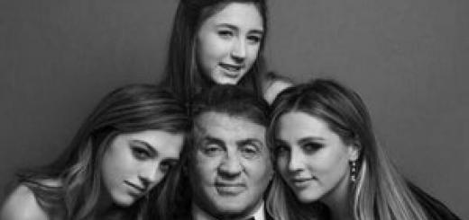 Nur drei seiner Töchter können cooler sein als Stallone selbst!