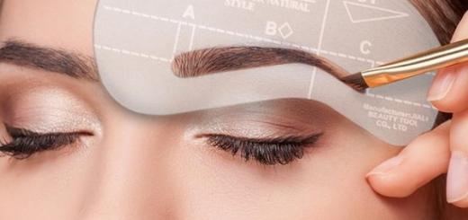 So erstellen Sie Ihre eigene Schablone zur Augenbrauenkorrektur. Gesichtsvorlagen zum Zeichnen von Augenbrauen