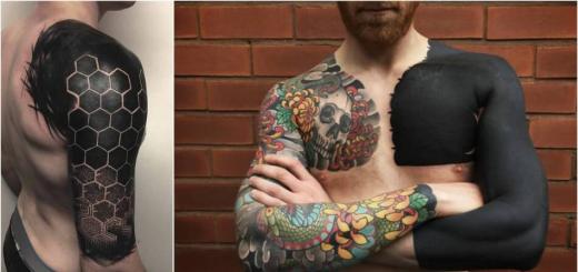 Татуировки в стиле блэкворк (blackwork), фото тату и эскизы Эскизы татуировок в стиле блэкворк
