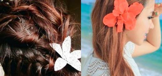 Fryzury z kwiatami we włosach: 40 pięknych pomysłów
